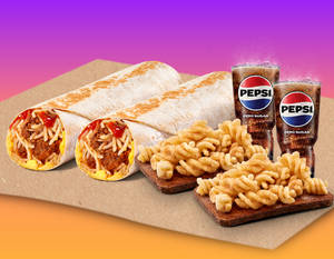 2 Habanero Burrito Veg+2 Cinnamon Twists+2 Pepsi Zero
