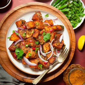 Aloo Paneer Peanut Chaat