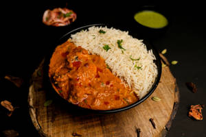Chicken Lababdar With Steam Rice
