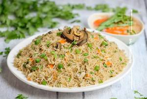 Mushroom Schezwan Fried Rice