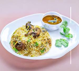Mushroom biriyani