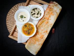 Masala Dosa (1pcs)(Served with Sambar and Chutney)