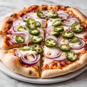 Onion And Jalapeno Pizza
