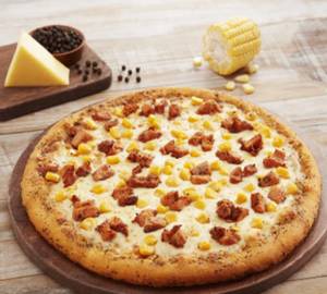 Crunchy corns pizza