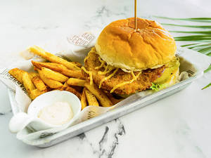 Honey, I Fried The Chicken Burger