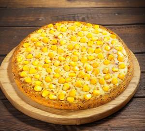 Sweetcorn pizza