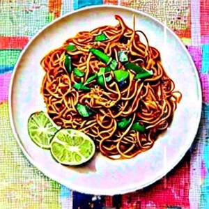 Veg Manchurian Noodles