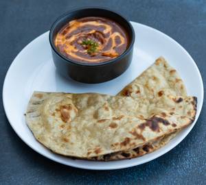 2 butter roti with butter chicken masala