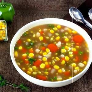 Sweet Corn Veg Soup  