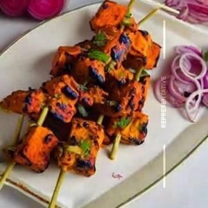 Soya Chaap Achari Tikka