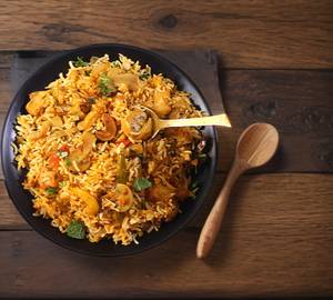 Mushroom briyani