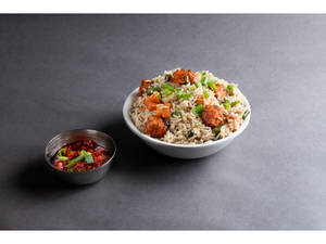 Veg Manchurian Fried Rice