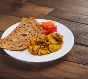Mom's special plain parantha with jeera aloo