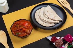 Kadhai Paneer+ 4 Tawa Roti Plain