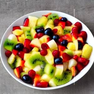 Cut fruit salad.