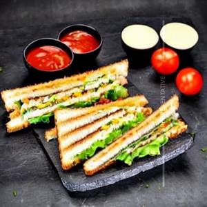 Cheese Veg Club Sandwiches