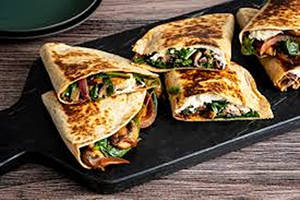 Grilled Quesadilla Mushroom Wrap