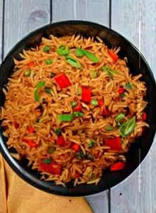 Schezwan Mushroom Fried Rice