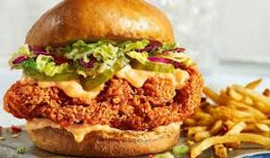 Crispy chicken sandwich