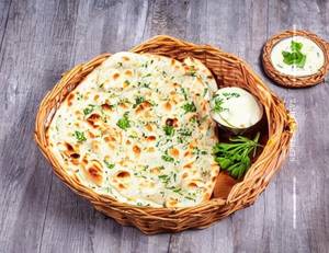 Cheese Stuffed Garlic Naan