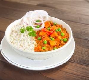 Gingers special paneer gravy and jeera rice