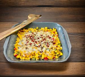 Cheese masala corn chaat