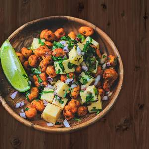 Cheese peanut chaat
