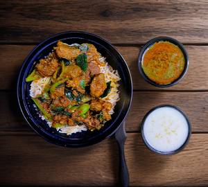 Natu Mutton Fry Biryani