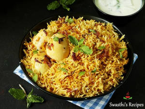 Egg masala biriyani