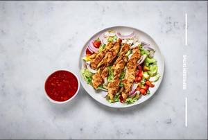 Open Chicken Lebanese Shawarma Salad