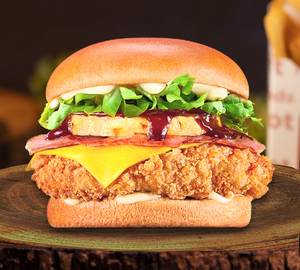 Loaded chicken burger