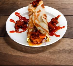 Single Egg With Double Chicken Roll