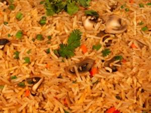 Mushroom Schezwan Fried Rice