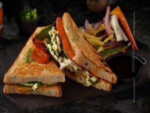 Veg Schezwan Paneer Grilled Sandwich
