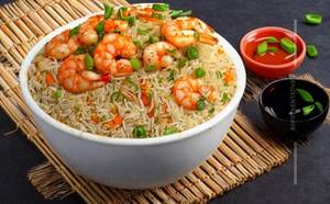 Prawns Burnt Garlic Fried Rice