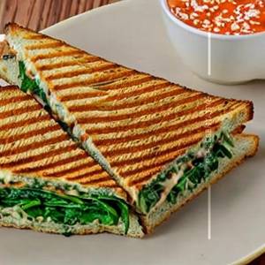 Spinach N Cheese Grill Sandwich.