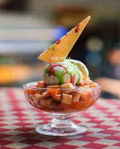 Fruit Salad With Ice Cream