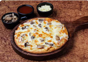 Cheesy Loaded Mushroom Pizza