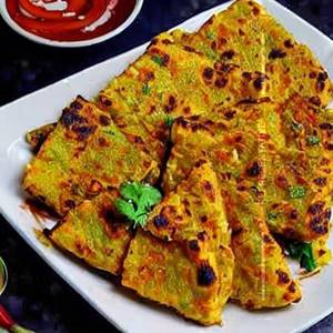 Tawa Paratha Dal Fry & Paneer Burji