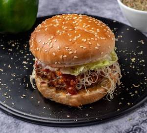 Schezwan cheese   Burger