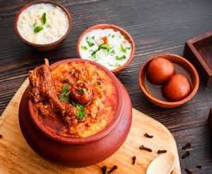 Gobindobhog Khichdi ( Mutton Kosha 2Pcs) , Beguni + Papad And achar
