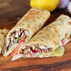 Cheesy Chicken Shawarma Wrap