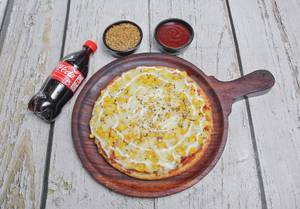 Cheese & Corn Pizza + Cold Drink