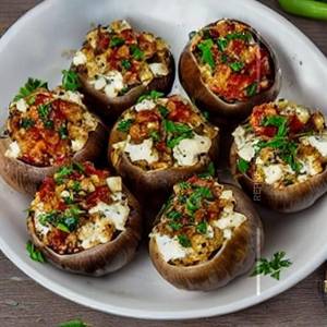 Stuffed Mushroom Garlic Pepper