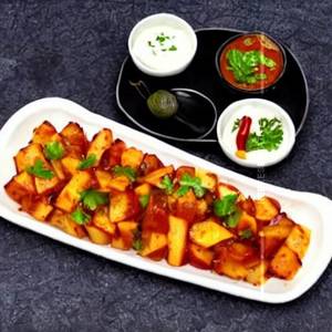 Special Lunch Menu- Chilli Potato ((Dry)