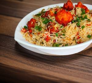 Veg manchurian fried rice