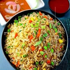Schezwan Baby Corn Fried Rice