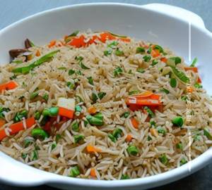 Burnt garlic veg fried rice