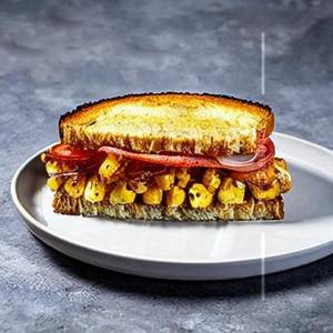 Cheese Corn Mushroom Grilled Sandwich 