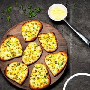 Corn Cheese Garlic Bread